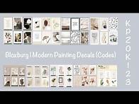 Video thumbnail for Bloxburg | Modern Painting Decals (Codes)