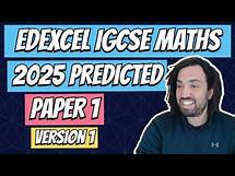 Video thumbnail for 2025 Edexcel IGCSE 4MA1 Maths Predicted Paper 1 (H and HR)