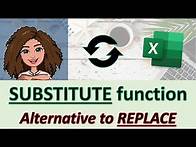 Video thumbnail for How to use the excel substitute function (alternative to replace function)