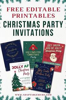 Video thumbnail for FREE Editable Christmas Party Invitations Printables