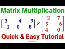Video thumbnail for Learn Matrix Multiplication of Different Dimensions (2x3 times 3x2) - Fast & Easy Explanation