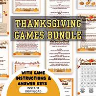 Video thumbnail for Thanksgiving Printable Games Bundle Friendsgiving Party Games Thanksgiving Crossword Puzzle,trivia,autumn Games Family Reunion Games - Etsy