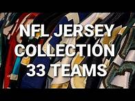 Video thumbnail for NFL Jersey Collection Complete (Under 30 Minutes) All 32 Teams (1 bonus jersey)- AUTHENTIC