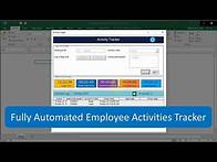 Video thumbnail for Fully Automated Employee Activities Tracker - Excel Based Premium Utility Tool