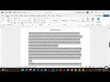 Video thumbnail for Formatting an APA Style Report with Microsoft Word
