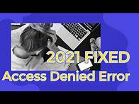 Video thumbnail for How to Fix Access Denied Error | 2 Ways to Fix Hard Drive Not Accessible