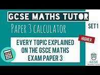 Video thumbnail for Every Topic on the Paper 3 GCSE Maths Exam June 2023 | Higher | Set 1 | Edexcel, AQA, OCR
