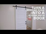 Video thumbnail for DIY Sliding Barn Door on a Budget | HGTV