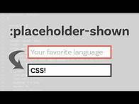 Video thumbnail for Change the style of an input based on if there is a placeholder
