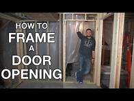 Video thumbnail for How To Frame A Door Opening In A New Wall
