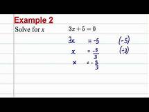 Video thumbnail for GCSE Maths Revision - Solving Linear Equations (1)