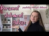 Video thumbnail for How to write a personal statement ||with example psychology personal statement!