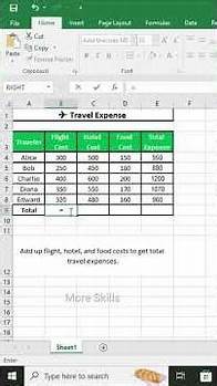 Video thumbnail for Track Travel Expenses in Excel ✈️💼 | Budget Your Trips Smartly!