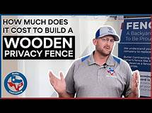 Video thumbnail for How Much Does It Cost To Build A Wooden Privacy Fence?