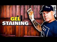 Video thumbnail for Gel Staining Fiberglass Doors. How to use Gel Stains.