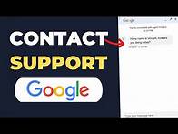 Video thumbnail for How To Contact Google Support LIVE CHAT! (2023)