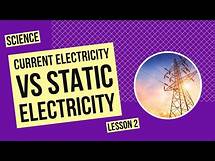 Video thumbnail for Current Electricity vs Static Electricity | Science Lesson