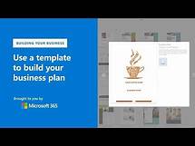 Video thumbnail for How to create your business plan with templates in Microsoft Word