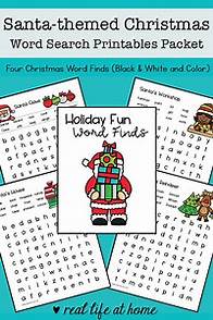 Video thumbnail for Free Christmas Word Search Printables: Santa, Reindeer, Elves, & More