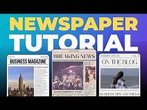 Video thumbnail for Canva Newspaper Template Tutorial | How To Create Newspaper on Canva