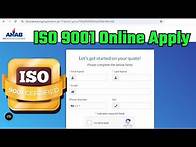Video thumbnail for How to Apply for ISO 9001 Certification Online