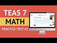 Video thumbnail for TEAS 7 Math Practice Test #2 | Every Question Explained!