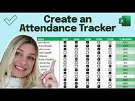 Video thumbnail for Create an Attendance Tracker in Excel (IN 2 MINUTES)