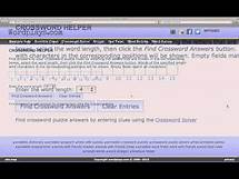 Video thumbnail for Crossword Solver