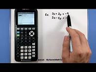 Video thumbnail for Pre-Calculus - Solve a system of equations using a Ti-83 or Ti-84 calculator