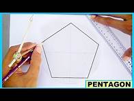 Video thumbnail for how to draw pentagon without using protractor