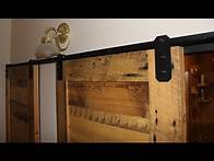 Video thumbnail for Installation of double barn doors on low clearance rail