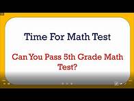 Video thumbnail for Math Quiz - Can you pass 5th grade math quiz? |Tricky Math Quiz | Challenge Yourself