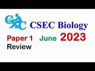 Video thumbnail for CSEC Biology Paper 1 June 2023 Answers & Explanations