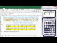 Video thumbnail for Using Casio fx 9860g sd to calculate spearman's rank correlation
