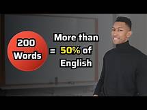 Video thumbnail for The 200 Most Common Words In English (A1-B2 Vocabulary)
