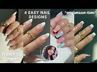 Video thumbnail for Struggling with Nail Art? 😭 How to do a French Tip Hack & Easy Nail Art for Beginners 💅🏼