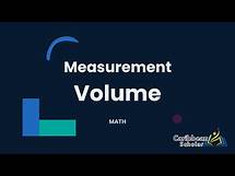 Video thumbnail for Volume | Measurement