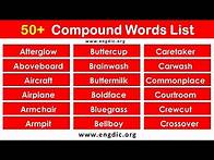 Video thumbnail for List of Compound Words |What are Compound words in English