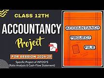 Video thumbnail for Accountancy Project Class 12th 2024-25 | Specific Project On INFOSYS (Ratio+CashFlow Statement) PDF