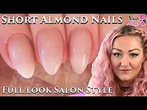 Video thumbnail for Salon Style Short Almond Shape Acrylic Nails Full Look - Naio Nails Tutorial