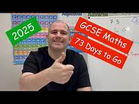 Video thumbnail for GCSE Maths 2025 Revision - 73 Days To Go - Corbettmaths