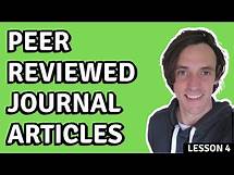 Video thumbnail for What is a Peer Reviewed Journal Article? (What's Peer Review?)