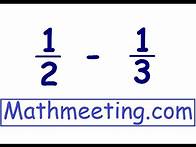 Video thumbnail for Adding Fractions - different denominators