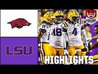 Video thumbnail for Arkansas Razorbacks vs. LSU Tigers | Full Game Highlights