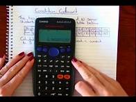 Video thumbnail for Correlation Coefficient CASIO calculator