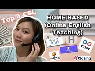 Video thumbnail for TOP 5 ONLINE TEACHING JOBS | HOMEBASED WORK | Work from Home | 200php/hr | Teach English | ESL