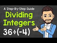 Video thumbnail for Dividing Integers Explained | How to Divide Integers | Math with Mr. J