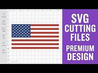 Video thumbnail for American Flag Cricut Svg Cut File for Cricut