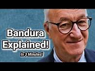 Video thumbnail for Albert Bandura Explained in 3 Minutes! (Social Learning Theory & Observational Learning)
