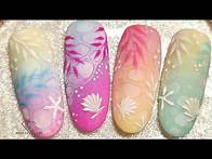 Video thumbnail for Summer nail art. Blooming gel nail design. Ombre, 3d nail art. Summer nail design for beginners.
